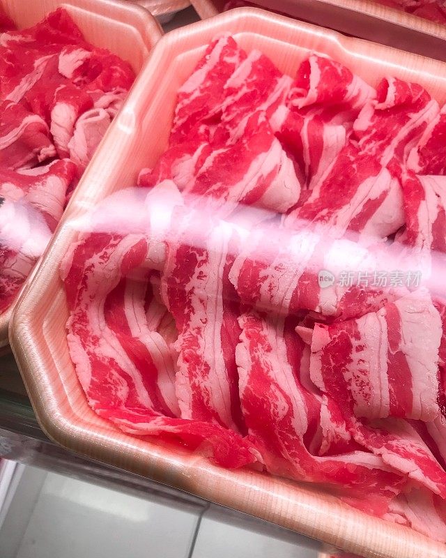 横滨市场从美国进口的生牛肉