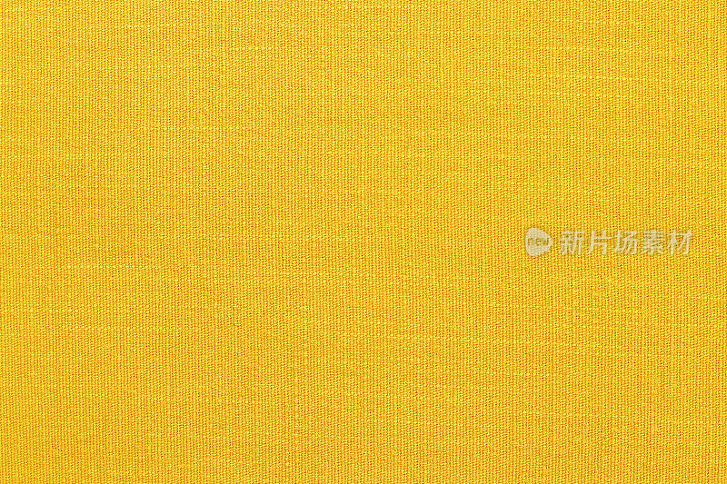 黄色亚麻面料布料纹理背景，无缝图案的天然纺织品。