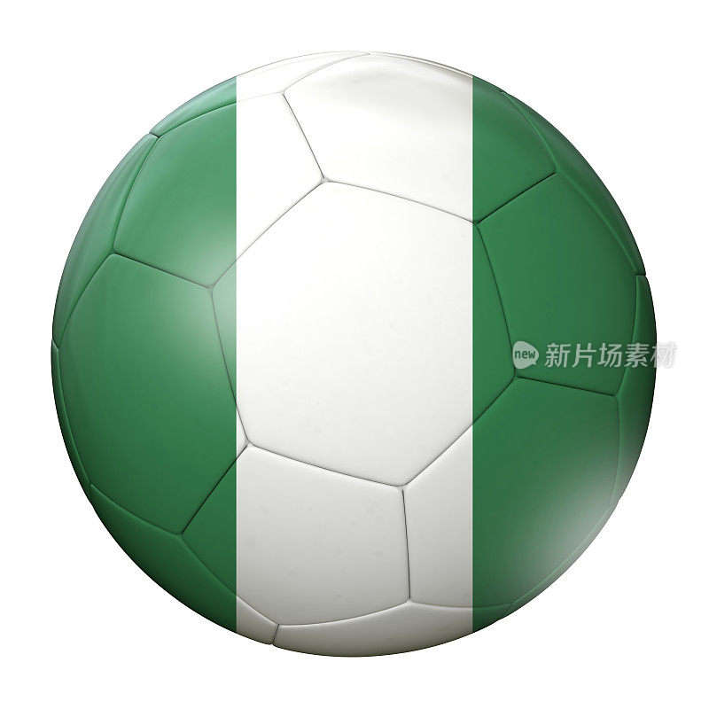 尼日利亚国旗足球
