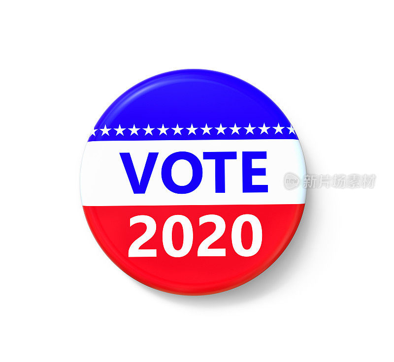 投票2020年美国选举徽章