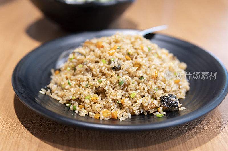 餐厅炒饭的特写