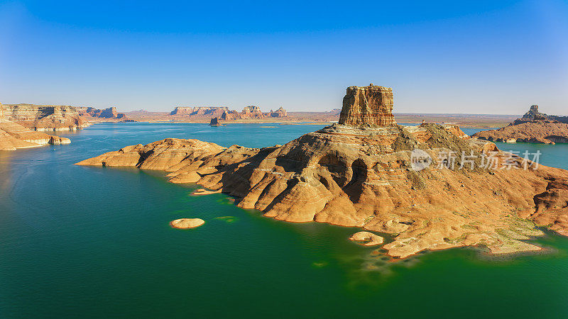 鲍威尔湖和格伦峡谷的风景