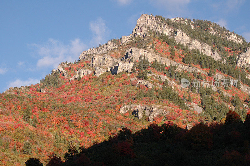 洛基山洛根峡谷，犹他州