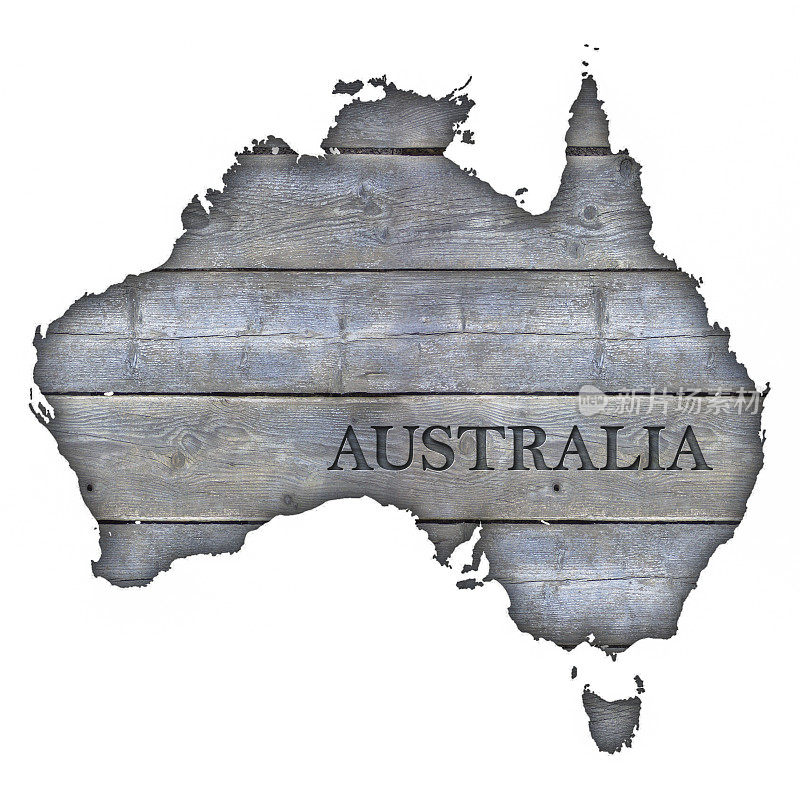 澳大利亚地图-木材