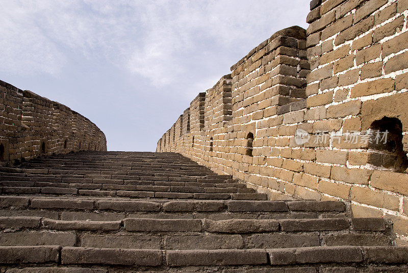 中国长城的台阶