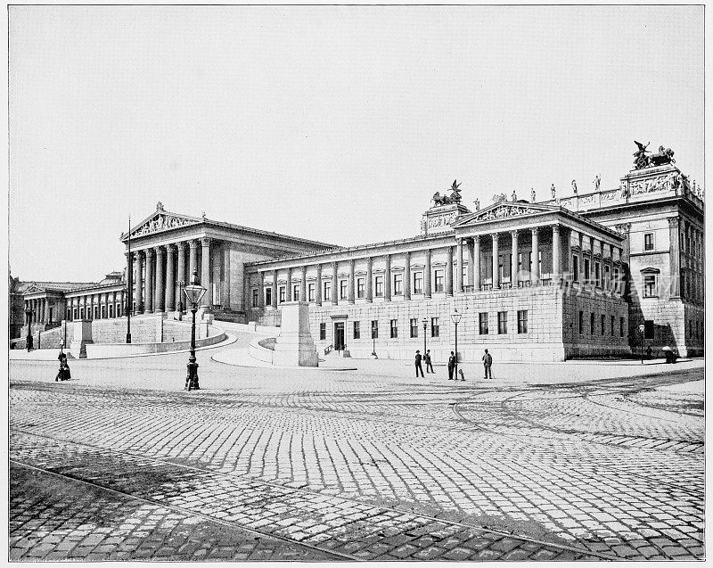 19世纪80年代，奥地利维也纳的Parlament屋