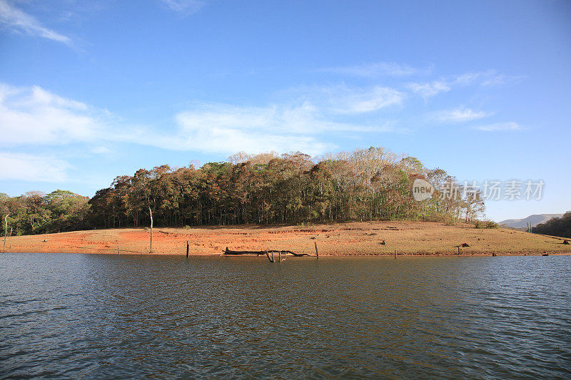 Periyar湖和野生动物保护区，Thekkady，喀拉拉邦，印度