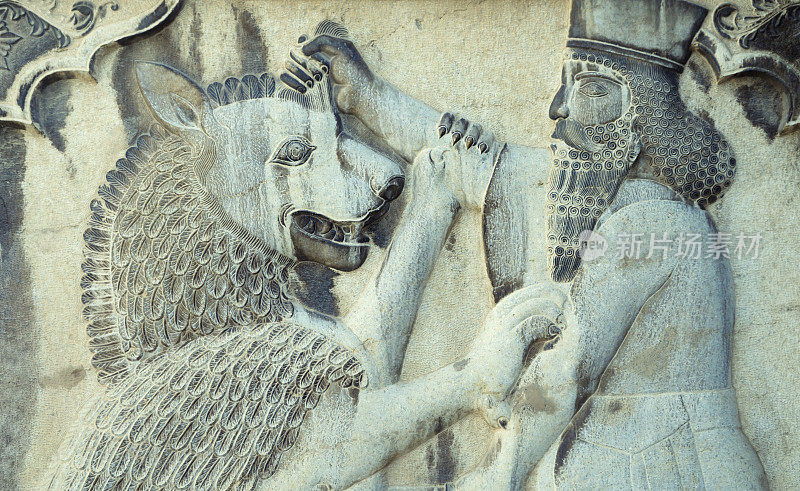 伊朗设拉子纳伦杰斯坦宫外墙浮雕