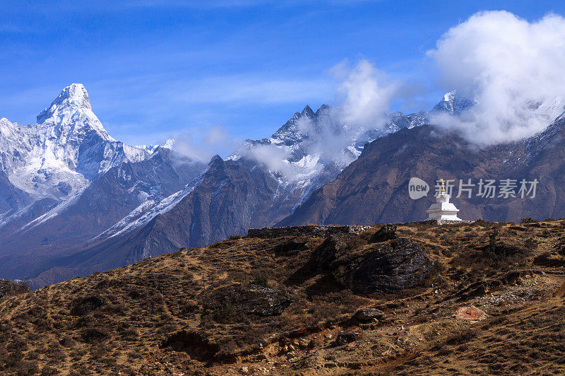 尼泊尔的喜马拉雅山脉