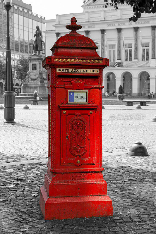 比利时红色邮筒