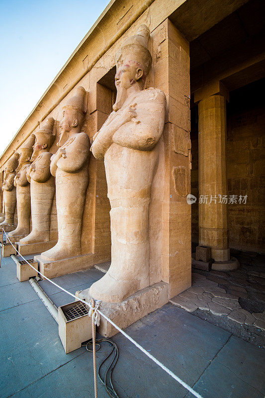 2018年1月，埃及卢克索。哈特谢普苏特神庙，卡纳克，卢克索，埃及