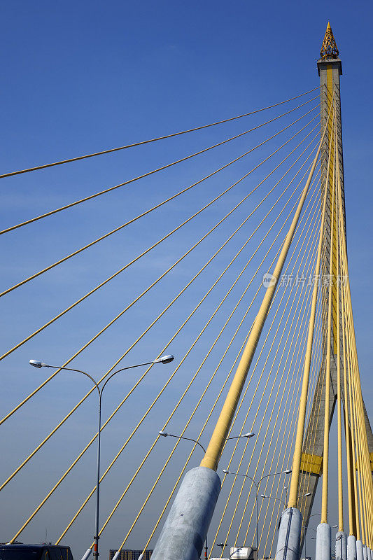 曼谷斜拉桥的细节
