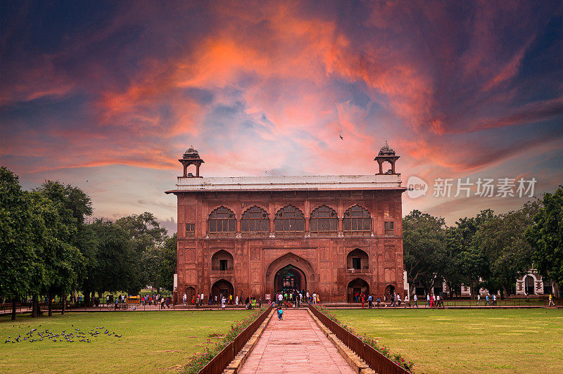 红色fort-Delhi