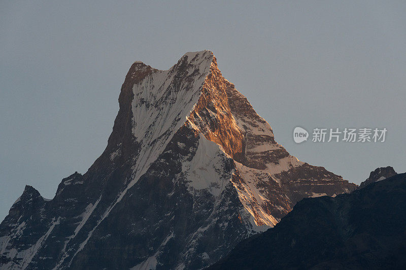 Annapurna山脉鱼尾，Machapuchare