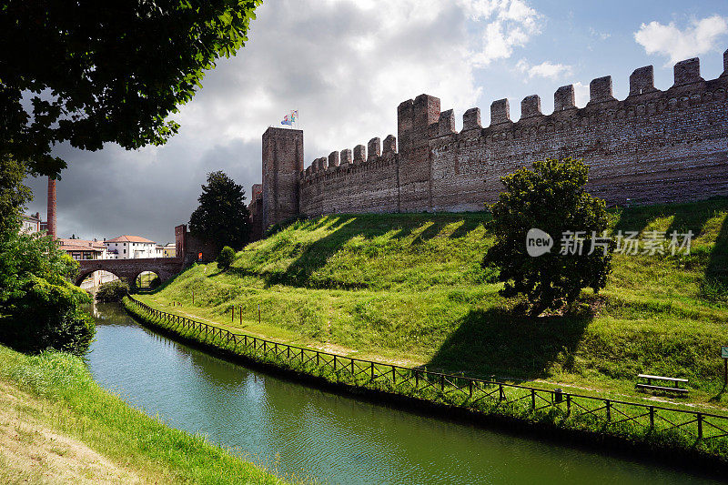 Cittadella(意大利威尼托)的外墙。