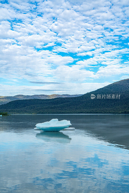 阿拉斯加朱诺的门登霍尔湖景