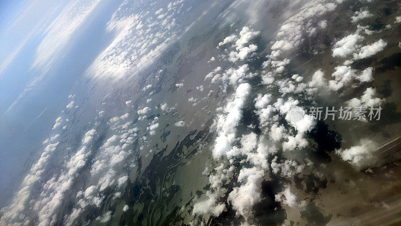 路易斯安那州上空的云