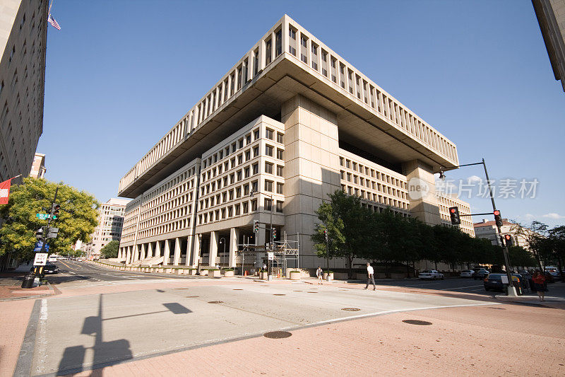 联邦调查局华盛顿特区联邦调查局大楼，蓝天