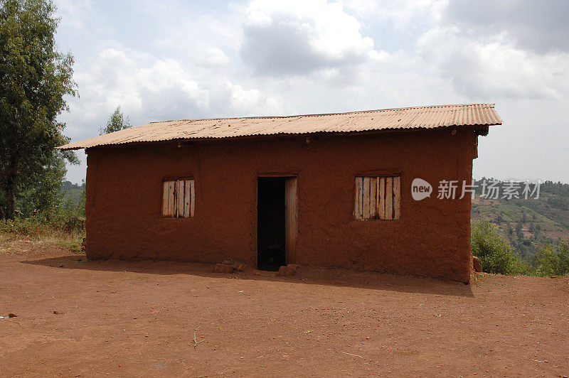 卢旺达东南部的一间小屋