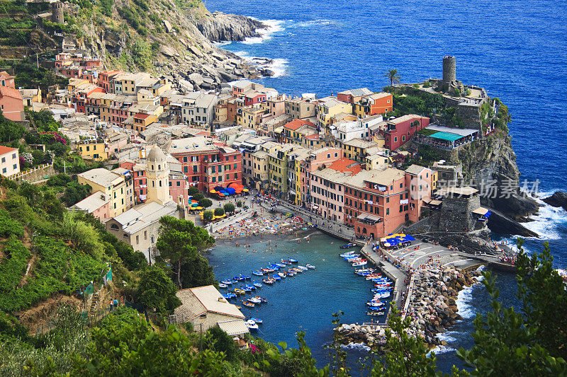 Vernazza，五个地球，意大利