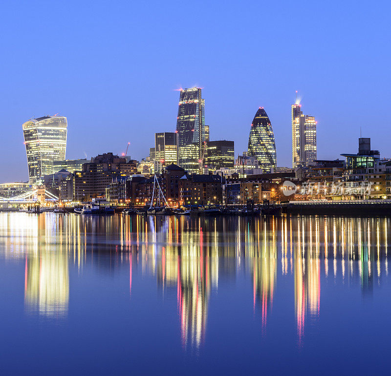 英国伦敦城市夜景