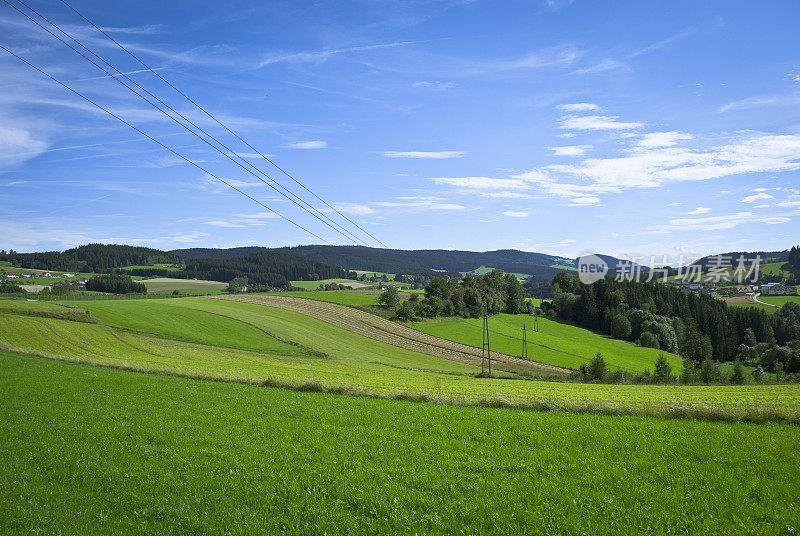 上奥地利的乡村景观