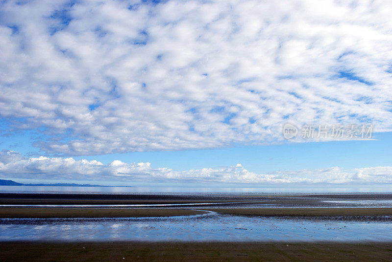 海景，波哈拉海滩，金湾，新西兰