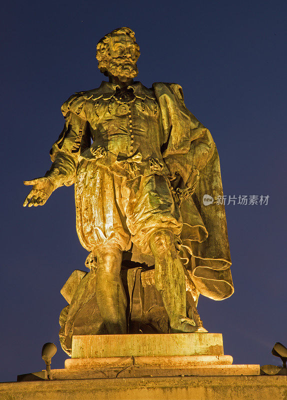 安特卫普-画家彼得·保罗·鲁本斯雕像