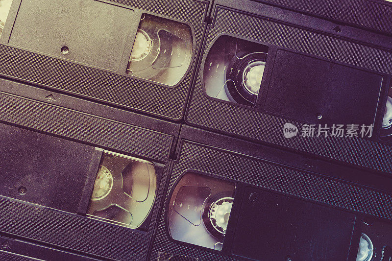 复古录像带背景，VHS录像带