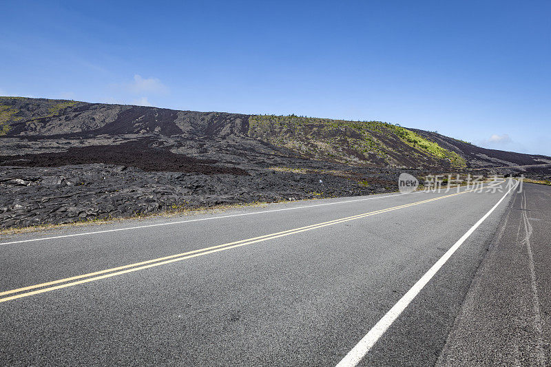 夏威夷群岛大岛上的一连串火山口公路