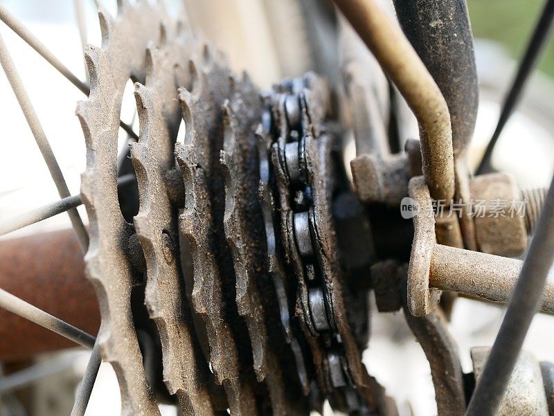 旧自行车齿轮