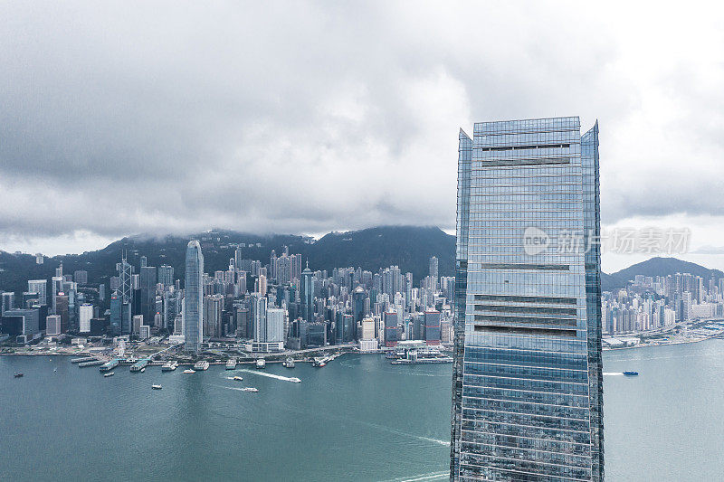 西九龙及维多利亚港全景