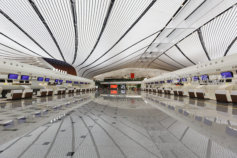 中国北京大兴新国际机场航站楼