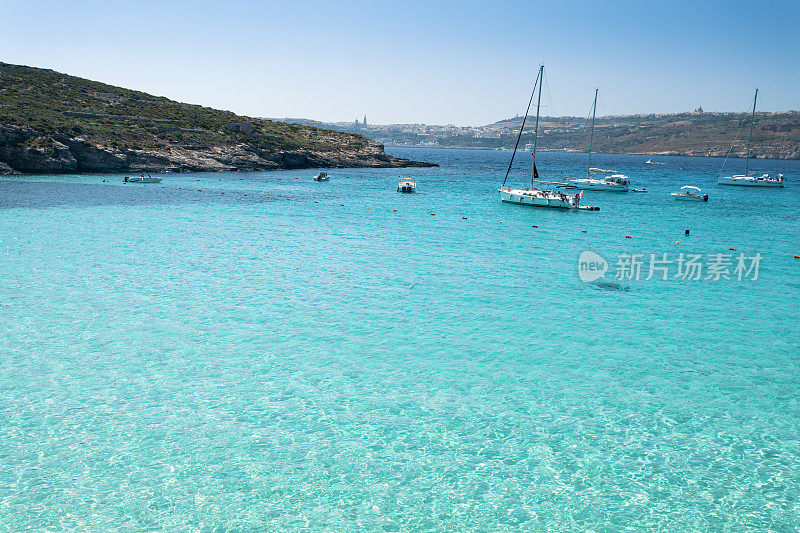 蓝色泻湖，Comino，马耳他