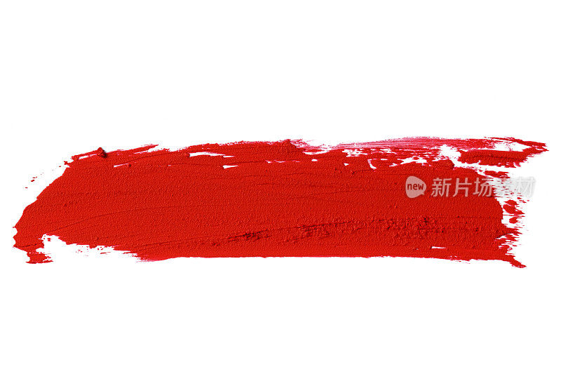 红色口红涂抹涂抹样本(剪切路径)