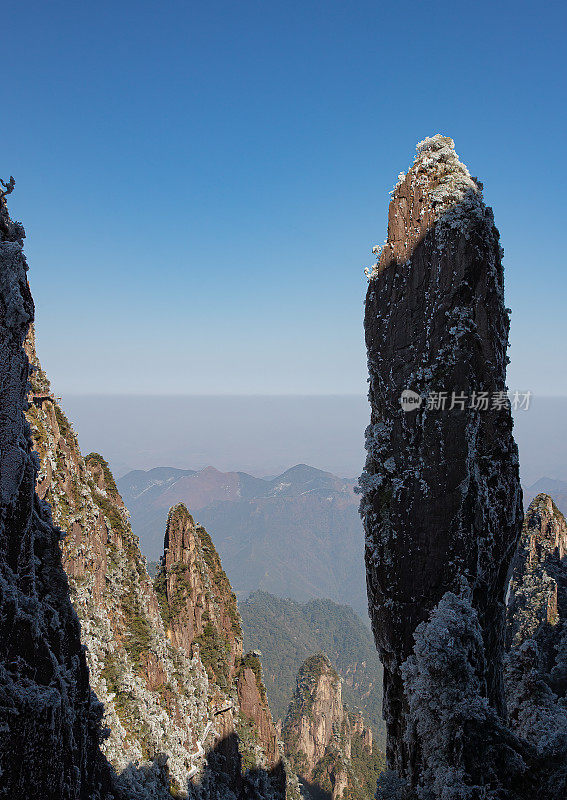 五指峰的雾凇