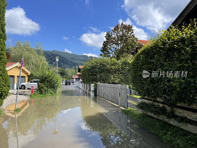 洪水在Schliersee