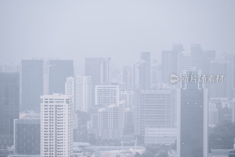 新加坡城市阴雨天