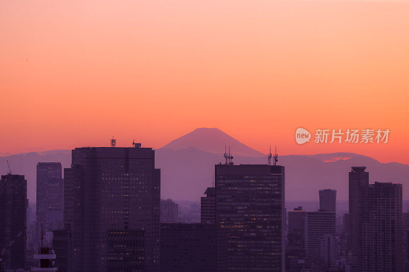 富士山和东京市景