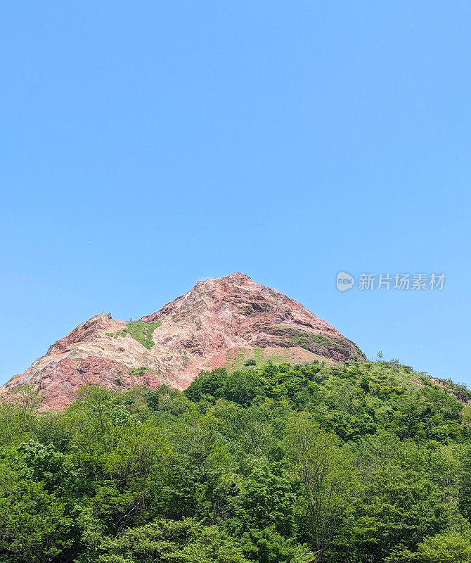 日本北海道昭和新山火山熔岩穹窿