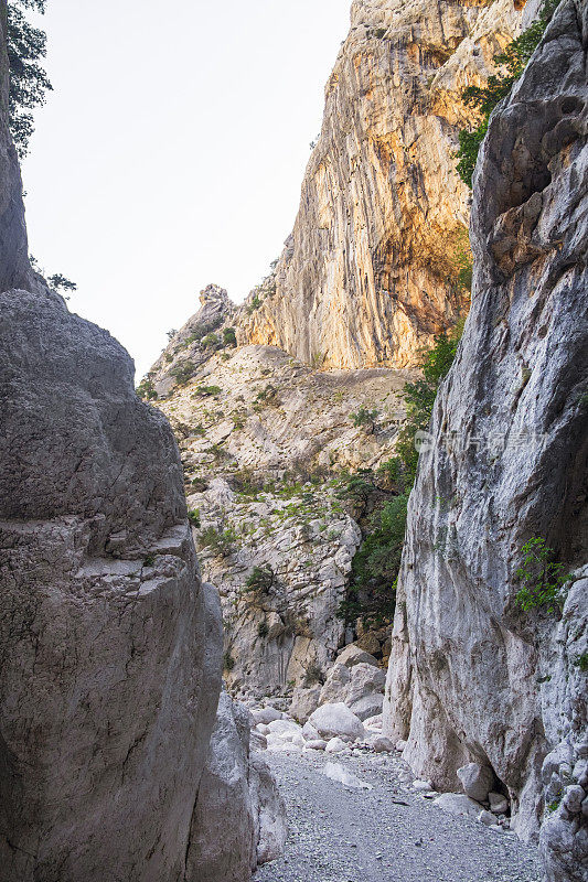 Gorropu峡谷，位于意大利撒丁岛中东部的Supramonte地区