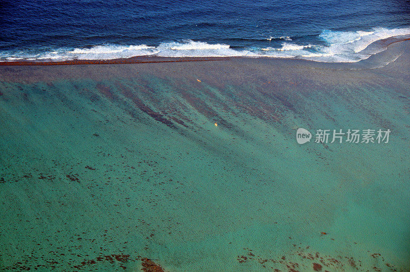 蓝湾海洋公园——印度洋上礁石上的破浪，马尼格恩岛，毛里求斯