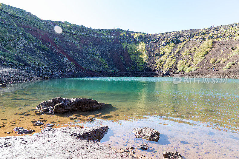 冰岛克里德火山口湖