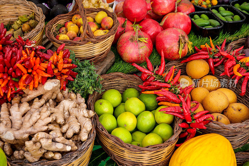 柠檬，石榴，辣椒，苹果和瓜类天然健康产品