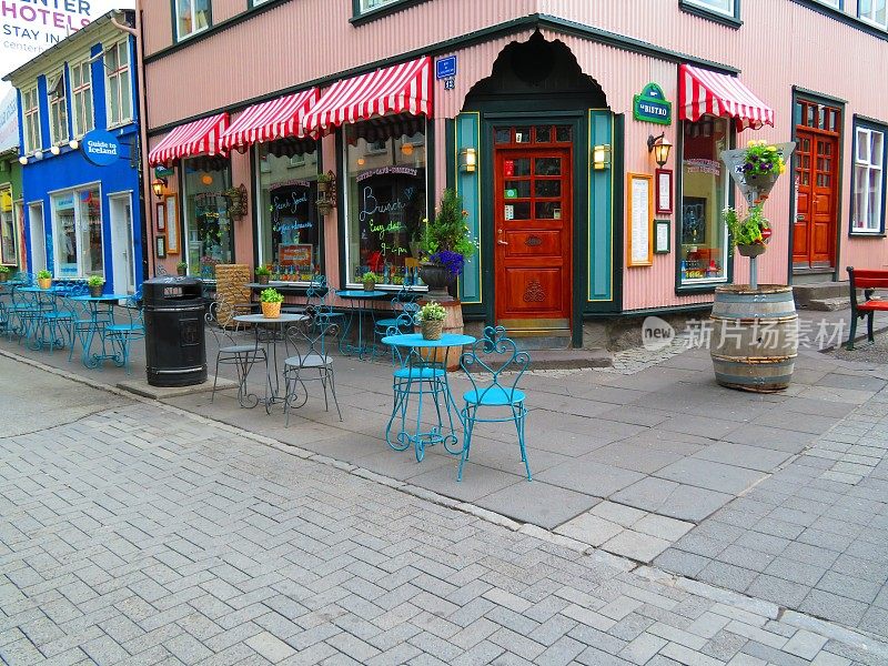 冰岛可爱的户外咖啡馆