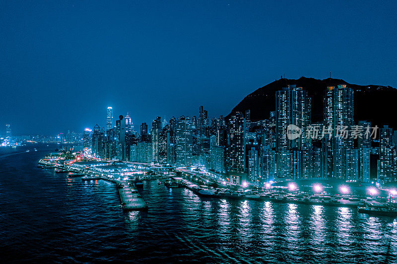 香港岛的夜景