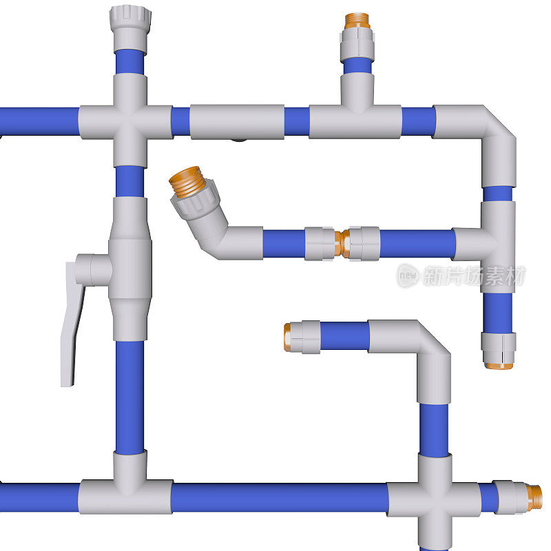 管道系统配件水管道pvc