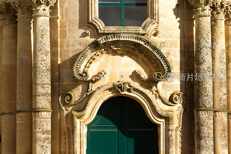 西西里岛巴斯密:帕多瓦的圣安东尼巴洛克教堂(细节)