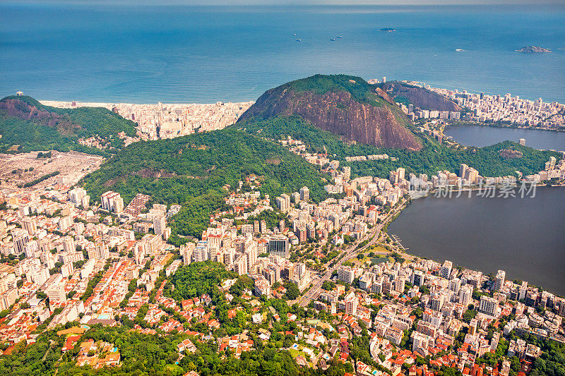 巴西里约热内卢的富裕住宅区Lagoa