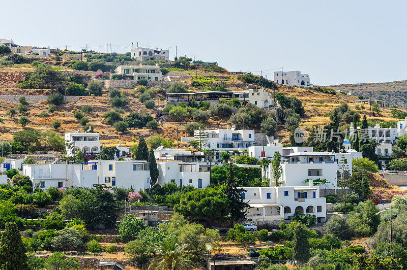 希腊风景如画的山村